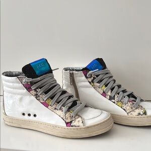 P448 White Sneakers Retro High-Top Style